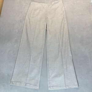 Long Tall Sally Pants Size 10 Wide Leg Side Zip Pockets Gray Trousers
